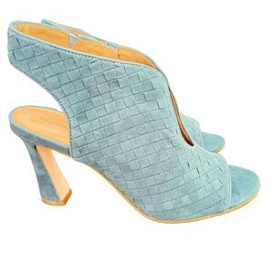 Bernardo Women's Suede Woven Heeled Sandals Winter Lake Size 10M NWT
